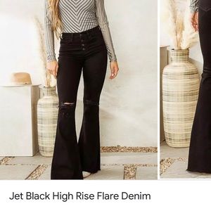 Vervet Denim Black Flare size 27